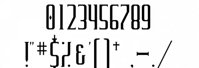 Furgatorio Regular Font OTHER CHARS