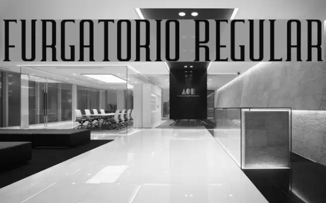 Furgatorio Regular Font examples