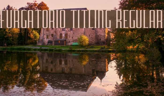 Furgatorio Titling Regular Font examples