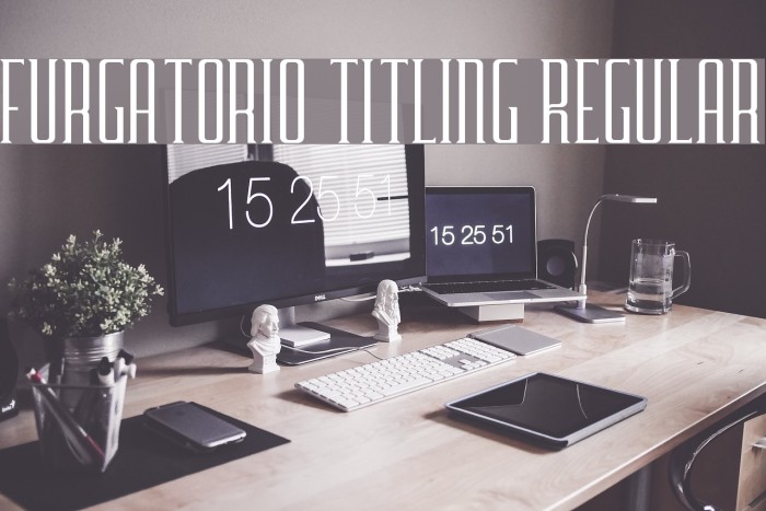 Furgatorio Titling Regular Font examples