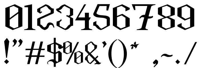 Furia & Venganza Font OTHER CHARS