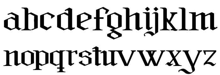 Furia & Venganza Font LOWERCASE