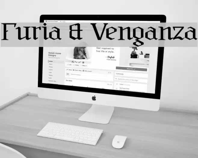 Furia & Venganza Font examples