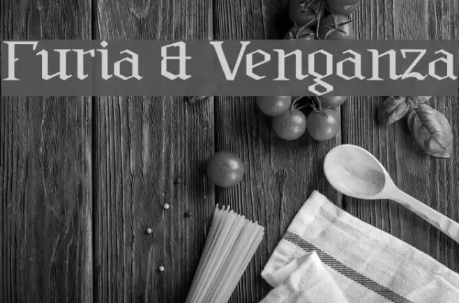 Furia & Venganza Font examples
