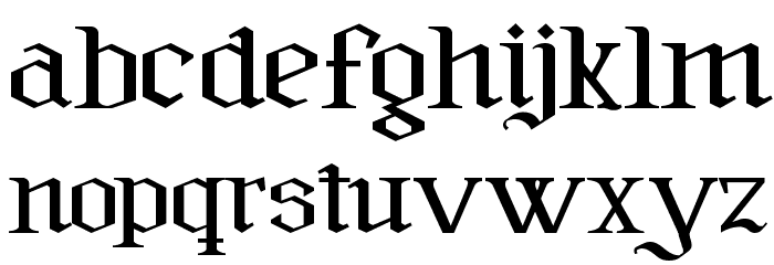 Furia & Venganza Font LOWERCASE