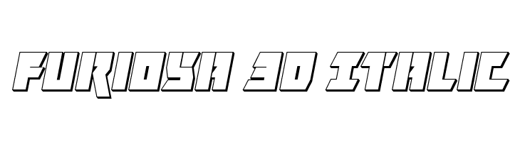 Furiosa 3D Italic  font caratteri gratis