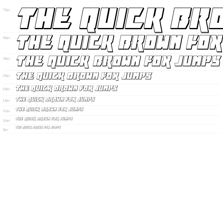 Furiosa 3D Italic Waterfall