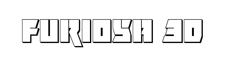 Furiosa 3D  font caratteri gratis