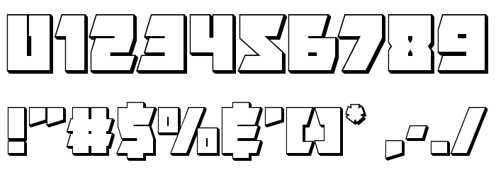 Furiosa 3D Font OTHER CHARS