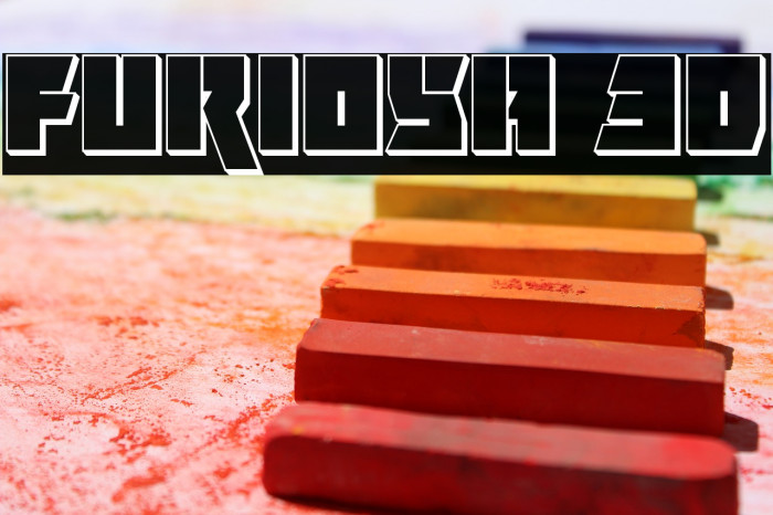 Furiosa 3D Font examples