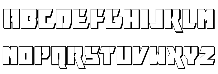 Furiosa 3D Font LOWERCASE