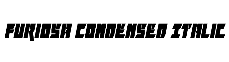 Furiosa Condensed Italic  Fuentes Gratis Descargar