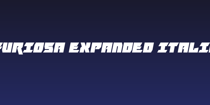 Furiosa Expanded Italic Social Header