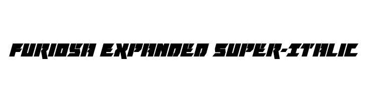 Furiosa Expanded Super-Italic  Fuentes Gratis Descargar