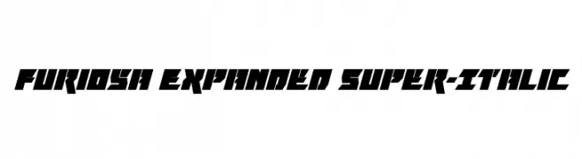 Furiosa Expanded Super-Italic  Fuentes Gratis Descargar