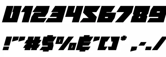 Furiosa Expanded Super-Italic Font OTHER CHARS