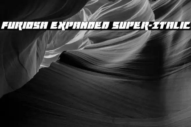 Furiosa Expanded Super-Italic Font examples
