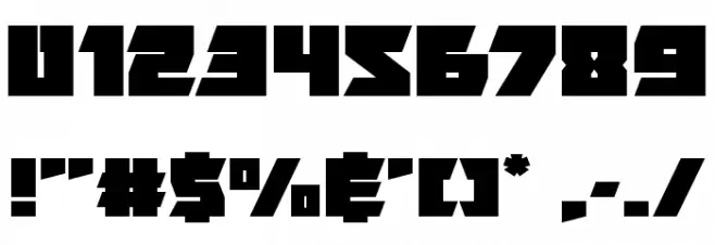 Furiosa Expanded Font OTHER CHARS