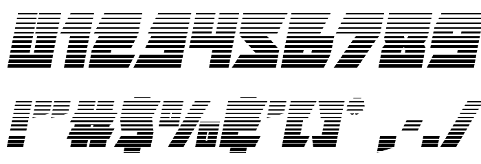 Furiosa Gradient Italic Font OTHER CHARS