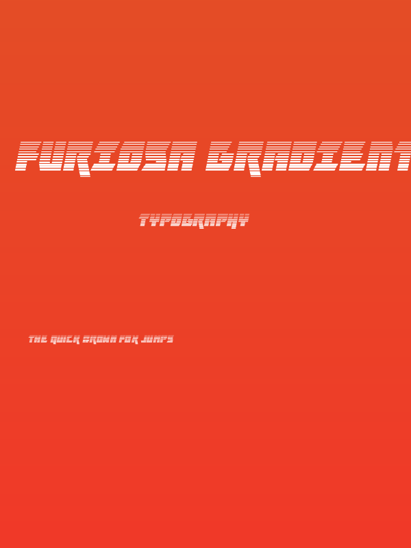 Furiosa Gradient Italic Poster