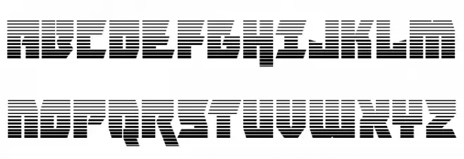 Furiosa Gradient Schriftart Groß
