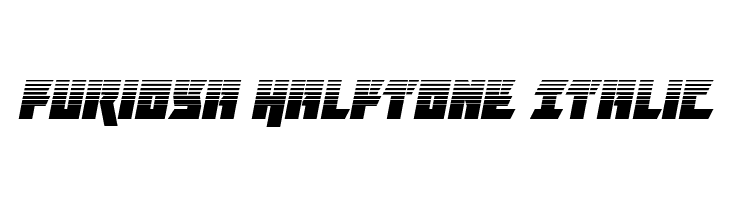 Furiosa Halftone Italic  フリーフォントのダウンロード