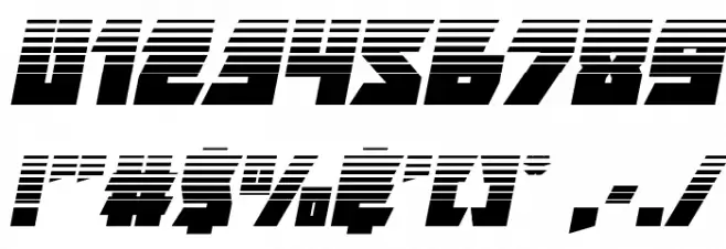 Furiosa Halftone Italic Font OTHER CHARS