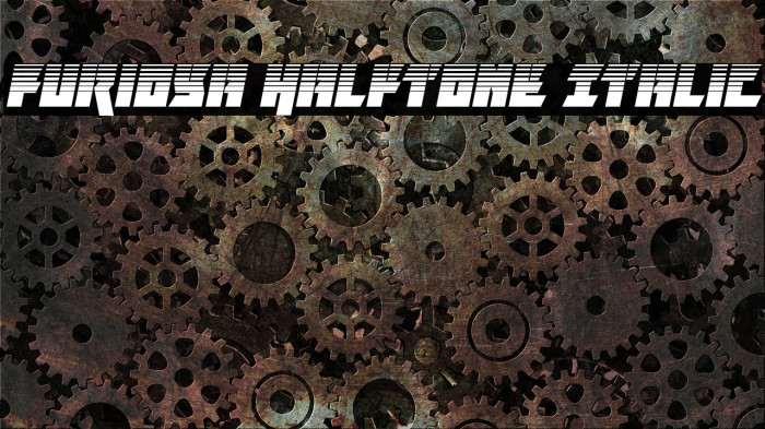 Furiosa Halftone Italic Example 1