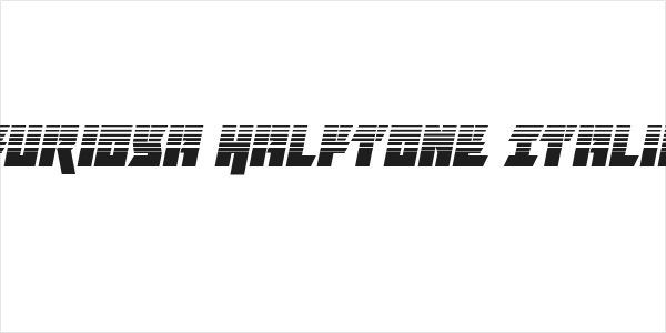 Furiosa Halftone Italic Logo