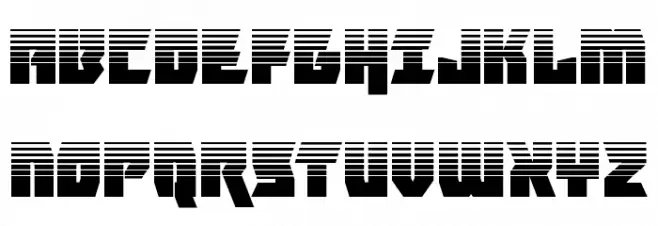 Furiosa Halftone Schriftart Groß