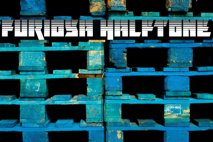 Furiosa Halftone Font examples