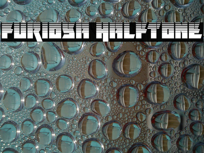 Furiosa Halftone Font examples