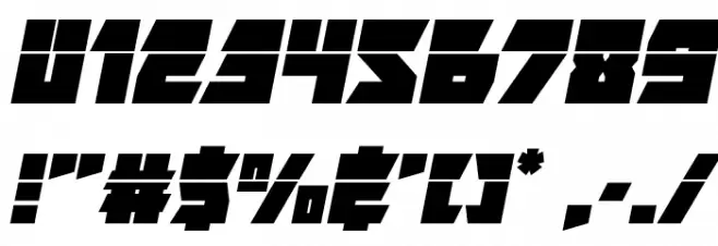 Furiosa Laser Italic Font OTHER CHARS