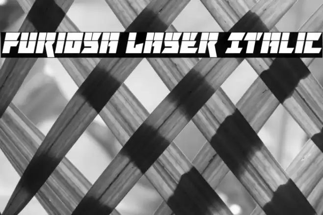Furiosa Laser Italic Font examples