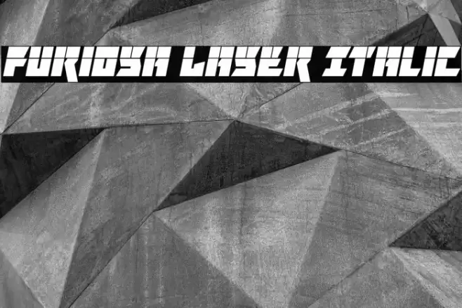 Furiosa Laser Italic Font examples