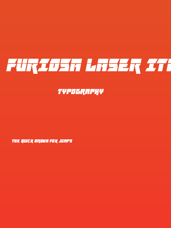 Furiosa Laser Italic Poster