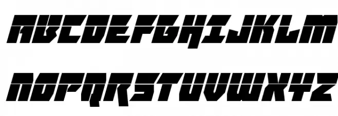 Furiosa Laser Super-Italic Fonte MAIÚSCULAS
