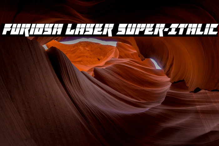 Furiosa Laser Super-Italic Font examples