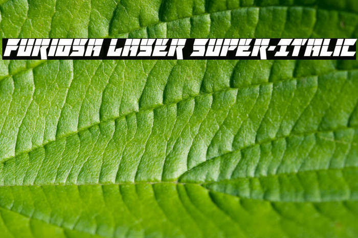 Furiosa Laser Super-Italic Font examples