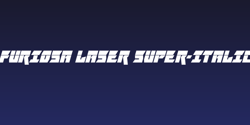 Furiosa Laser Super-Italic Social Header