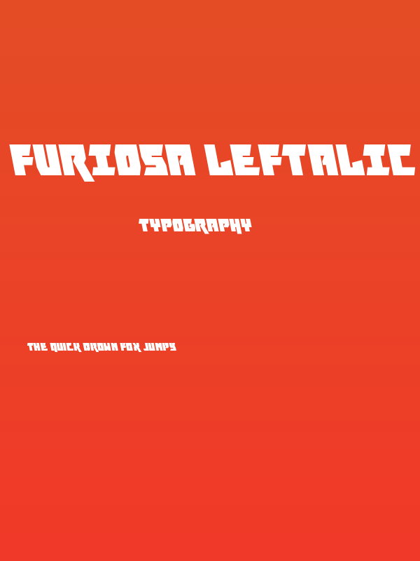 Furiosa Leftalic Poster