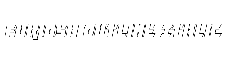 Furiosa Outline Italic  Frei Schriftart Herunterladen