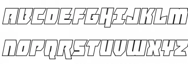 Furiosa Outline Italic Fonte MAIÚSCULAS