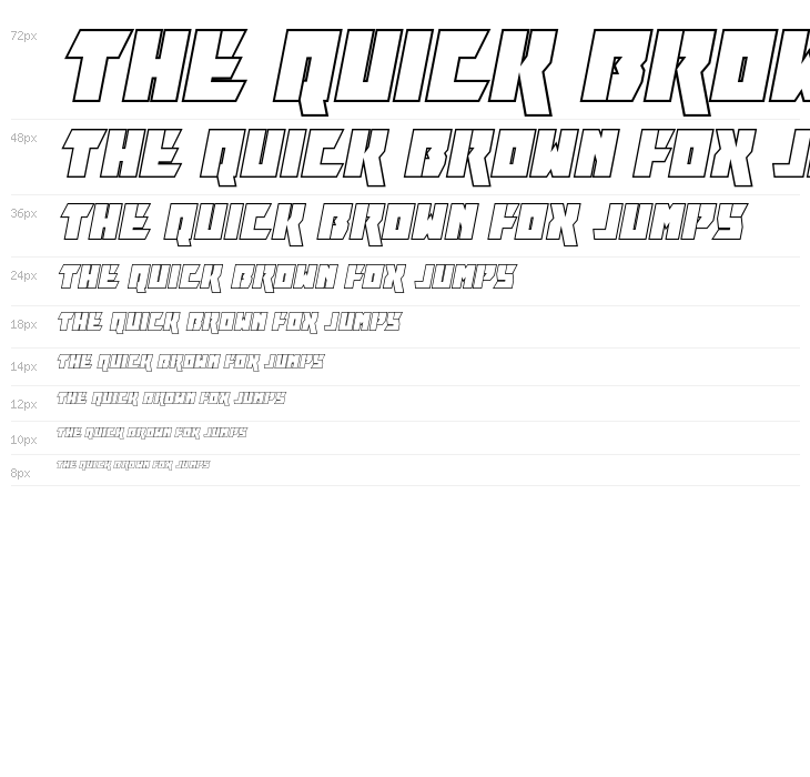 Furiosa Outline Italic Waterfall