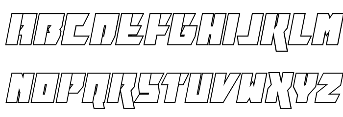 Furiosa Outline Italic Font LOWERCASE