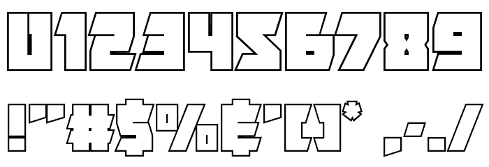 Furiosa Outline Font OTHER CHARS