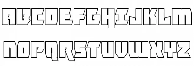 Furiosa Outline Шрифта ВЕРХНИЙ