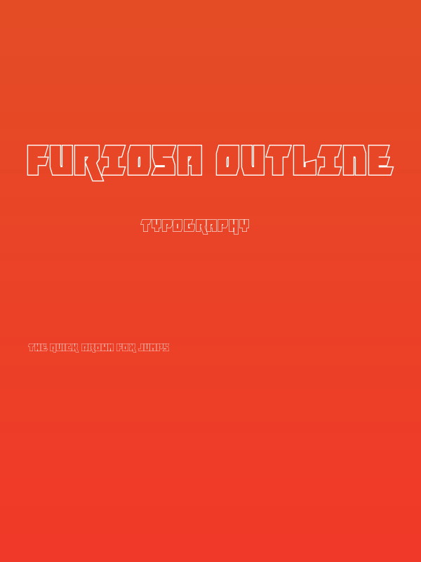 Furiosa Outline Poster