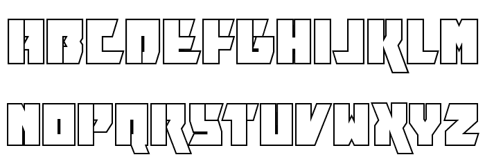 Furiosa Outline Font LOWERCASE