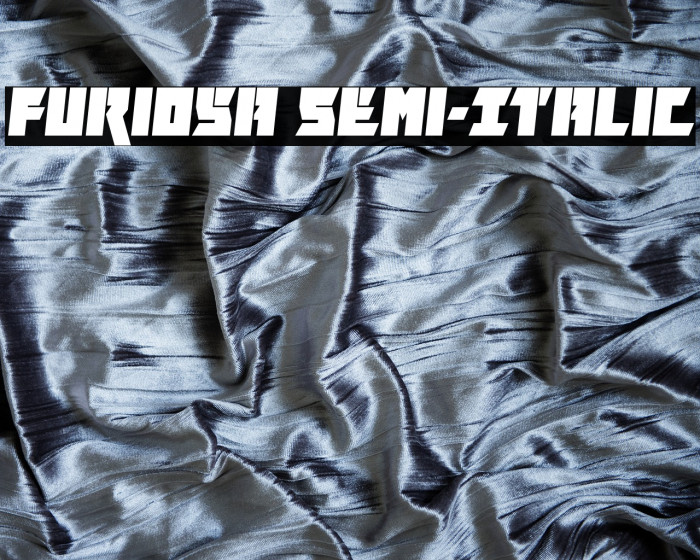Furiosa Semi-Italic Font examples
